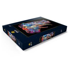 Darstellung des Puzzle Motivs Elephant Pop Colors - Puzzleteile: 100