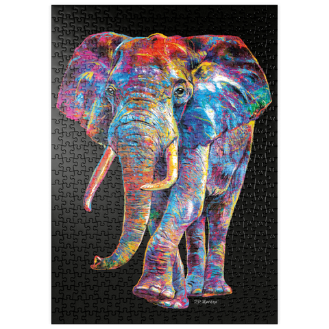 puzzleplate Elephant Pop Colors 500 Puzzle