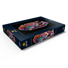 Darstellung des Puzzle Motivs Curious Tiger - Puzzleteile: 1000