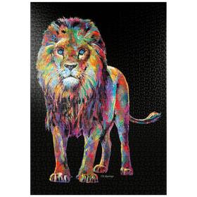 Darstellung des Puzzle-Motivs Pop Colors Lion – Puzzleteile: 1000