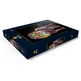Darstellung des Puzzle Motivs Pop Colors Lion - Puzzleteile: 200