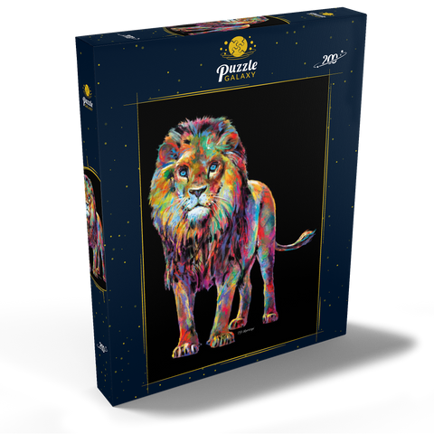 Pop Colors Lion 200 Puzzle Schachtel Ansicht2