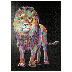 Darstellung des Puzzle-Motivs Pop Colors Lion – Puzzleteile: 200