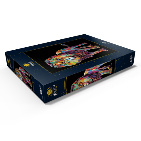 Pop Colors Lion 500 Puzzle Schachtel Ansicht1