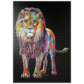 Darstellung des Puzzle Motivs Pop Colors Lion - Puzzleteile: 500