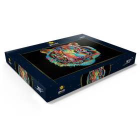 Darstellung des Puzzle Motivs Tiger Head - Puzzleteile: 200
