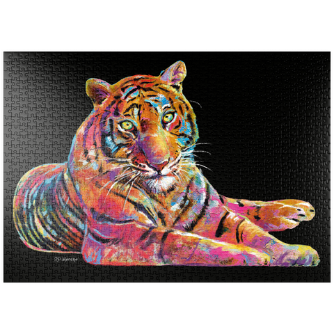 puzzleplate Laying Tiger 1000 Puzzle