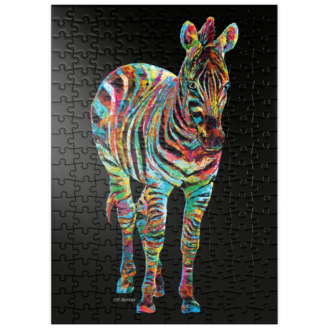 puzzleplate Colorful Zebra 200 Puzzle