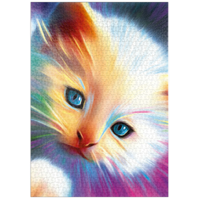 Darstellung des Puzzle Motivs Soft Eyes - Puzzleteile: 1000