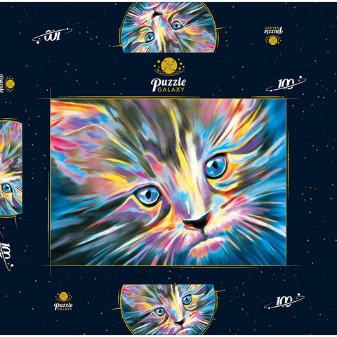 Purrr Fect 100 Puzzle Schachtel 3D Modell