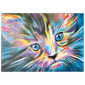 Darstellung des Puzzle Motivs Purrr Fect - Puzzleteile: 500