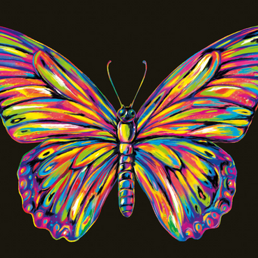 Colorful Butterfly 1000 Puzzle 3D Modell