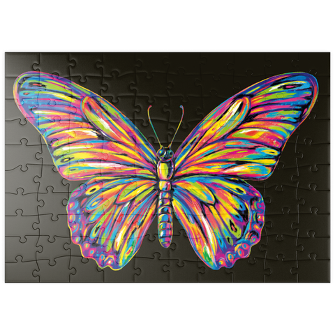 puzzleplate Colorful Butterfly 100 Puzzle