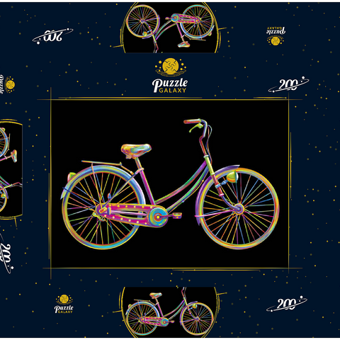 Fun Bike 200 Puzzle Schachtel 3D Modell