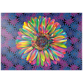 Darstellung des Puzzle Motivs Gerber Daisy - Puzzleteile: 1000