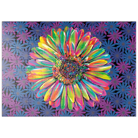 Darstellung des Puzzle Motivs Gerber Daisy - Puzzleteile: 100