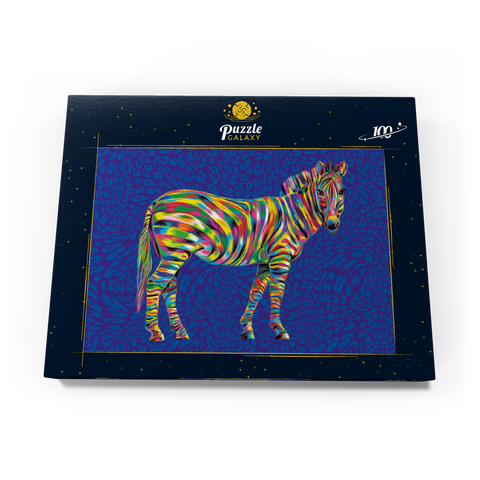 Pop Colors Zebra 100 Puzzle Schachtel Ansicht3