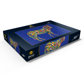 Darstellung des Puzzle Motivs Pop Colors Zebra - Puzzleteile: 500