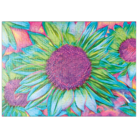 Darstellung des Puzzle Motivs Sunflower - Puzzleteile: 200