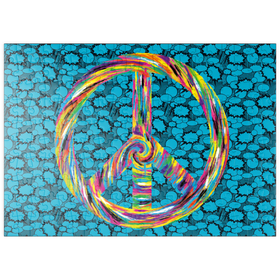 Darstellung des Puzzle Motivs Peace and Love - Puzzleteile: 200