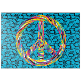 Darstellung des Puzzle Motivs Peace and Love - Puzzleteile: 500