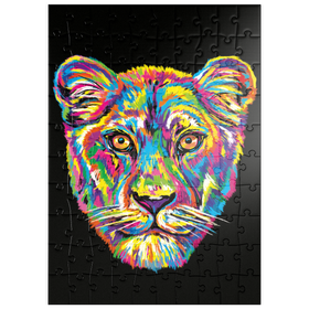 Darstellung des Puzzle Motivs Lioness - Puzzleteile: 100