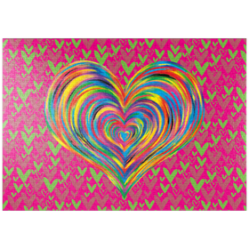 Darstellung des Puzzle Motivs Heart Love - Puzzleteile: 1000