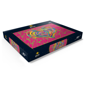 Darstellung des Puzzle Motivs Heart Love - Puzzleteile: 100