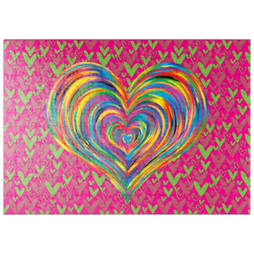Darstellung des Puzzle Motivs Heart Love - Puzzleteile: 200