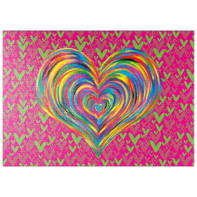 Darstellung des Puzzle Motivs Heart Love - Puzzleteile: 500
