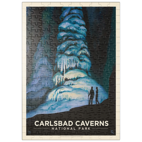 puzzleplate Carlsbad Caverns National Park: Big Room, Vintage Poster 200 Puzzle