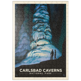 Darstellung des Puzzle Motivs Carlsbad Caverns National Park: Big Room, Vintage Poster - Puzzleteile: 200