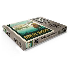 Darstellung des Puzzle Motivs Great Basin National Park: Bighorn Sheep, Vintage Poster - Puzzleteile: 100