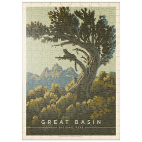 Darstellung des Puzzle Motivs Great Basin National Park: Cat Nap, Vintage Poster - Puzzleteile: 200