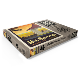 Darstellung des Puzzle Motivs Hot Springs National Park: Overlook, Vintage Poster - Puzzleteile: 100