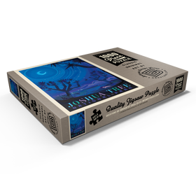 Darstellung des Puzzle Motivs Joshua Tree National Park: Starlight (Mod Design), Vintage Poster - Puzzleteile: 1000