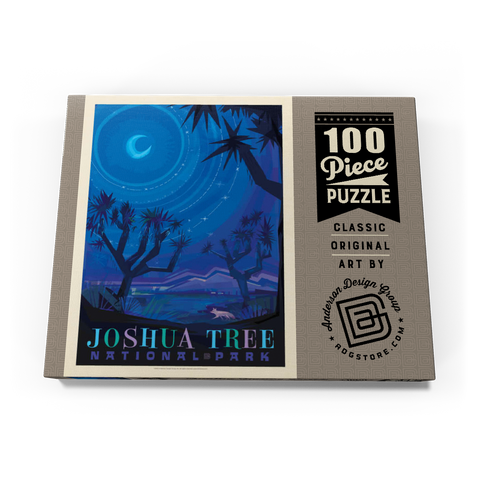 Joshua Tree National Park: Starlight (Mod Design), Vintage Poster 100 Puzzle Schachtel Ansicht3