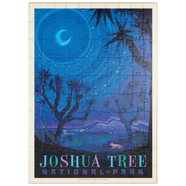 puzzleplate Joshua Tree National Park: Starlight (Mod Design), Vintage Poster 100 Puzzle