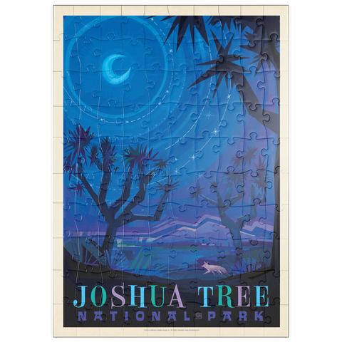 puzzleplate Joshua Tree National Park: Starlight (Mod Design), Vintage Poster 100 Puzzle