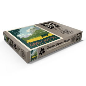 Darstellung des Puzzle Motivs Kings Canyon National Park, Vintage Poster - Puzzleteile: 1000