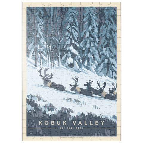 puzzleplate Kobuk Valley National Park: Winter Wonderland, Vintage Poster 200 Puzzle