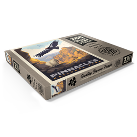 Darstellung des Puzzle Motivs Pinnacles National Park: California Condors, Vintage Poster - Puzzleteile: 200