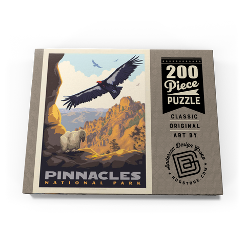 Darstellung des Puzzle Motivs Pinnacles National Park: California Condors, Vintage Poster Pinnacles National Park: California Condors, Vintage Poster 200 Puzzle Schachtel Ansicht3