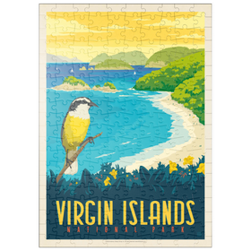 Darstellung des Puzzle-Motivs Virgin Islands National Park: Trunk Bay, Vintage Poster – Puzzleteile: 200