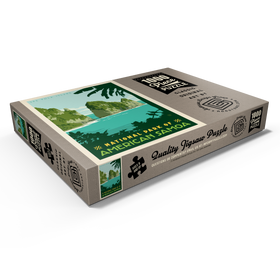 Alternative Darstellung des Puzzle-Motivs National Park of American Samoa, Vintage Poster – Puzzleteile: 1000