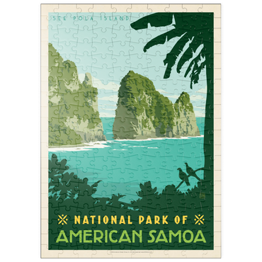 puzzleplate National Park of American Samoa, Vintage Poster 200 Puzzle