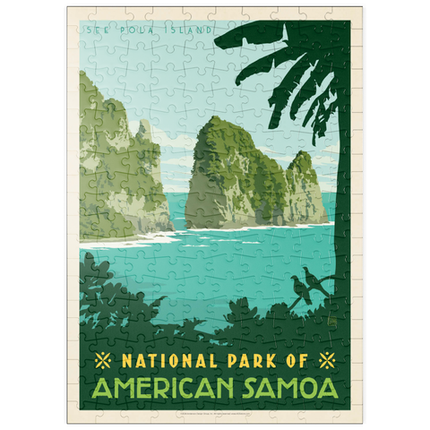 puzzleplate National Park of American Samoa, Vintage Poster 200 Puzzle