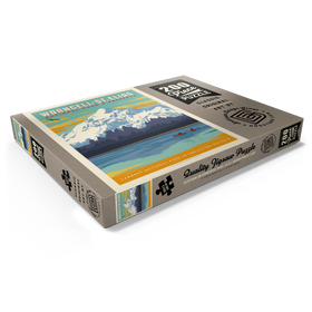 Alternative Darstellung des Puzzle-Motivs Wrangell-St. Elias National Park, Vintage Poster – Puzzleteile: 200
