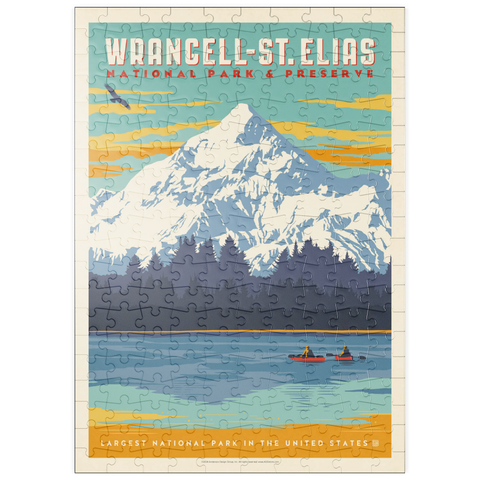 puzzleplate Wrangell-St. Elias National Park, Vintage Poster 200 Puzzle