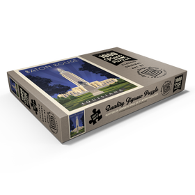 Darstellung des Puzzle Motivs Baton Rouge, Louisiana: State Capitol, Vintage Poster - Puzzleteile: 1000